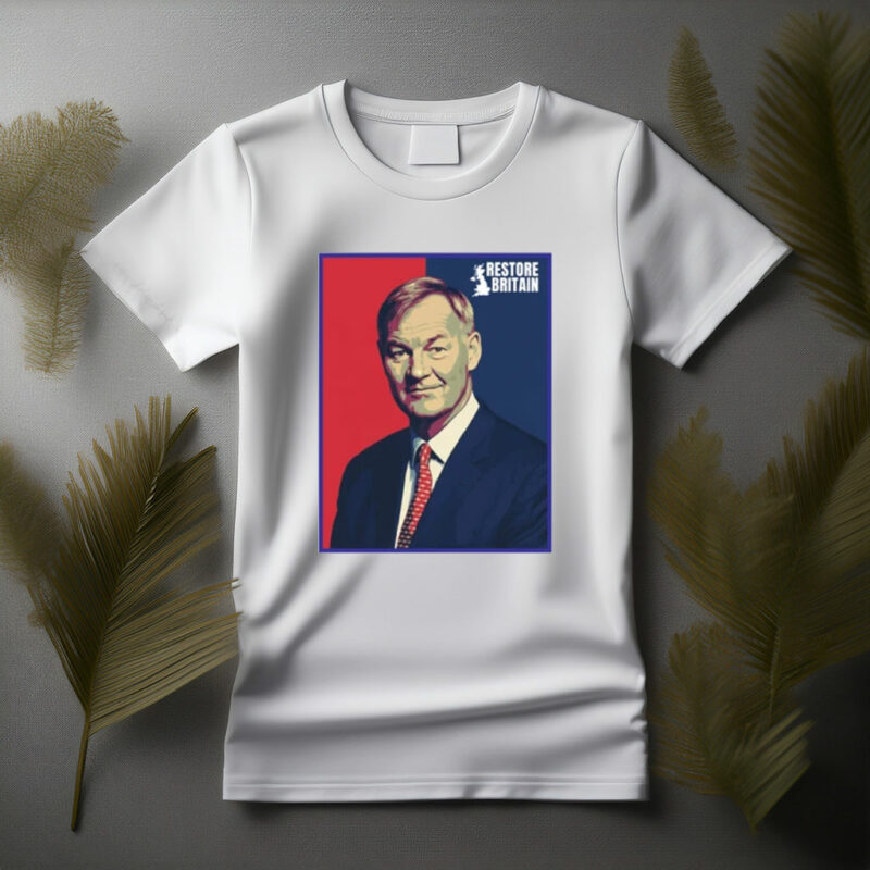 Rupert Lowe Restore Britain Portrait T-Shirt
