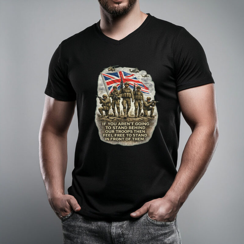 Support Our Troops UK Graphic T-Shirt