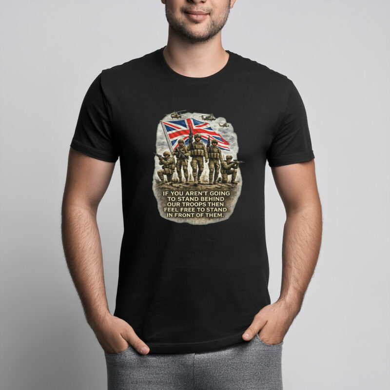 Support Our Troops UK Graphic T-Shirt