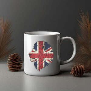 Union Jack Lion Head Graphic T-Shirt