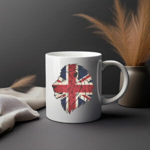 Union Jack Lion Head Graphic T-Shirt