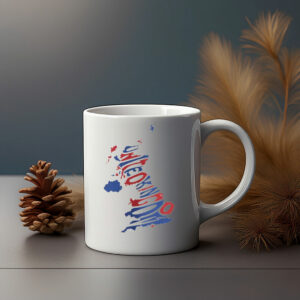 United Kingdom Country Map Mug