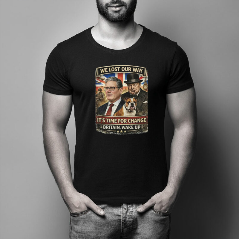 Vintage Britain Wake Up Political Statement T-Shirt