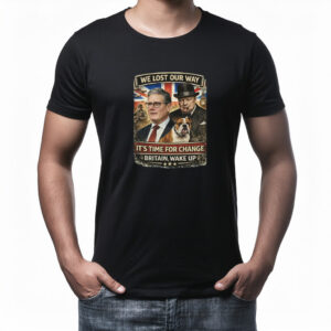 Vintage Britain Wake Up Political Statement T-Shirt