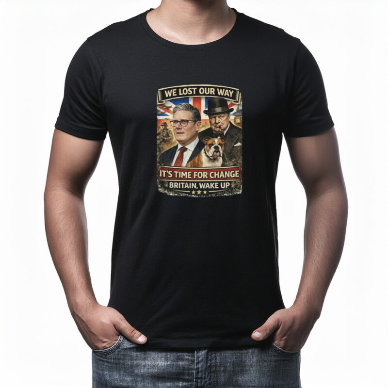Vintage Britain Wake Up Political Statement T-Shirt