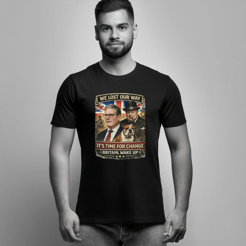 Vintage Britain Wake Up Political Statement T-Shirt