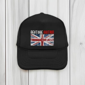 Vintage Restore Britain UK Flag Embroidered Hat