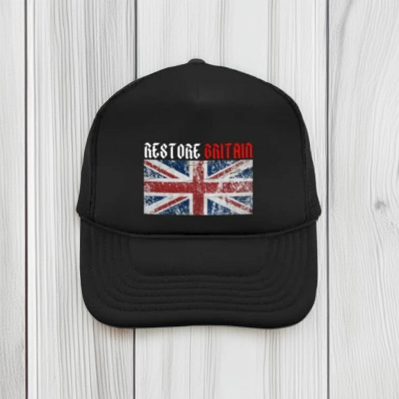 Vintage Restore Britain UK Flag Embroidered Hat