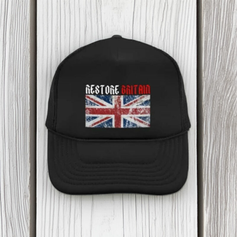 Vintage Restore Britain UK Flag Embroidered Hat