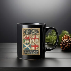 Wales. Ireland. Scotland. England. Wise Up and Vote Lowe Mug