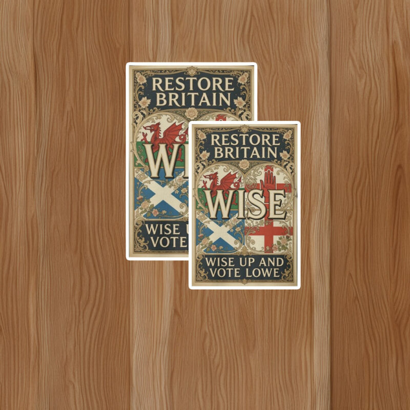 Wise Up and Vote Lowe Car Magnet