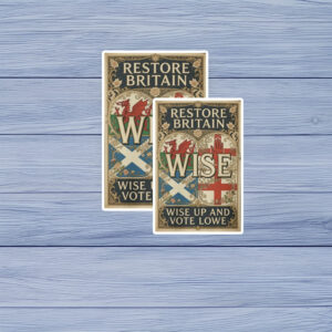 Wise Up and Vote Lowe Car Magnet