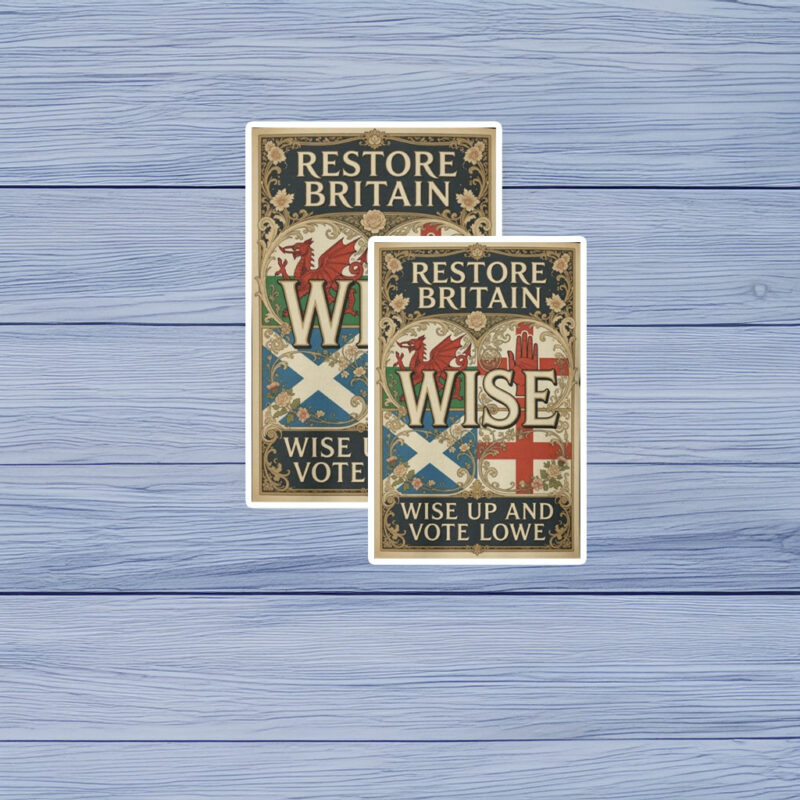 Wise Up and Vote Lowe Car Magnet