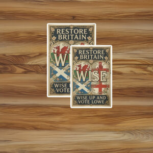 Wise Up and Vote Lowe Car Magnet