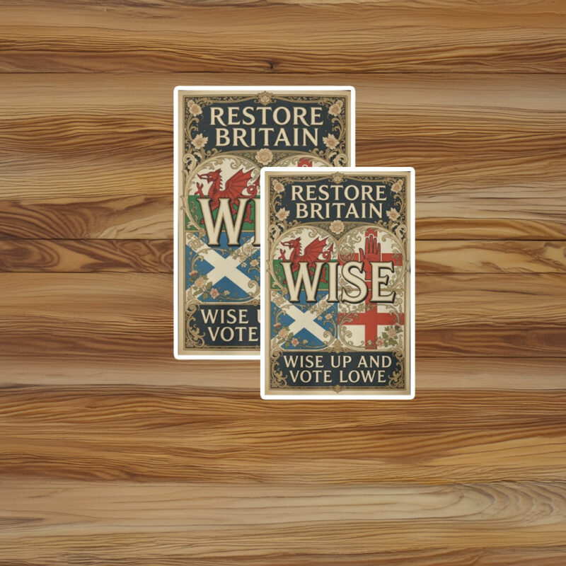 Wise Up and Vote Lowe Car Magnet