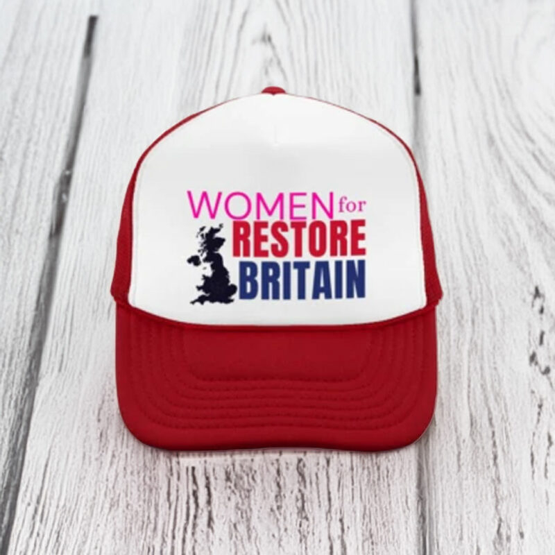 Women for Restore Britain Embroidered Trucker Cap Hat