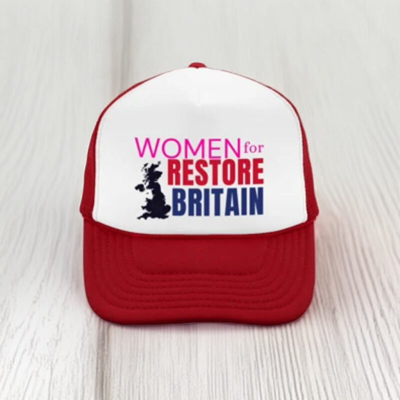 Women for Restore Britain Embroidered Trucker Cap Hat