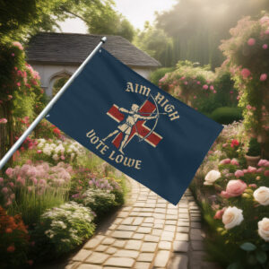 Aim High Vote Lowe Archer Flag