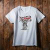 Angel with Distressed Union Jack T-Shirt