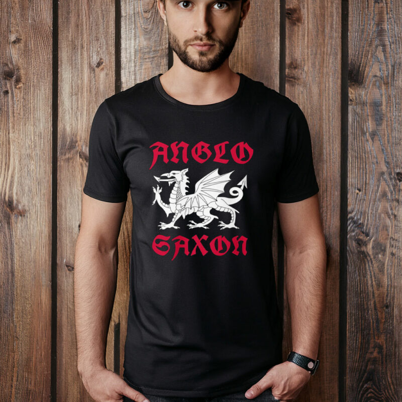 Anglo Saxon White Dragon T-Shirt