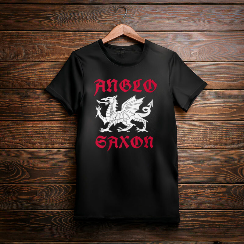 Anglo Saxon White Dragon T-Shirt