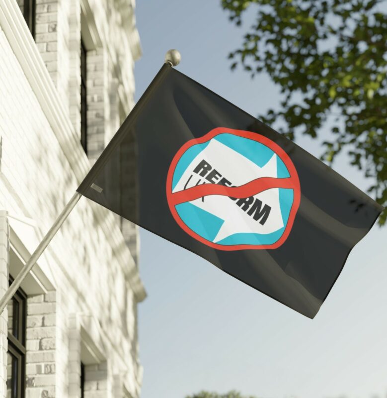 Anti-Reform UK Flag