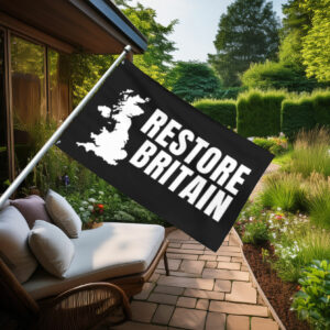 Bold Monochrome Restore Britain Statement Flag