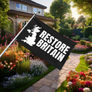 Bold Monochrome Restore Britain Statement Flag