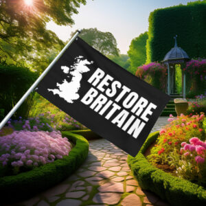 Bold Monochrome Restore Britain Statement Flag