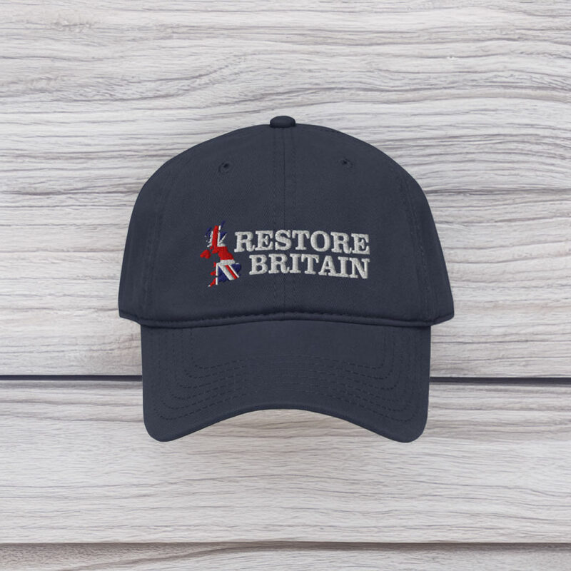 British Flag Politics Party Hat UK Restore Britain Cap