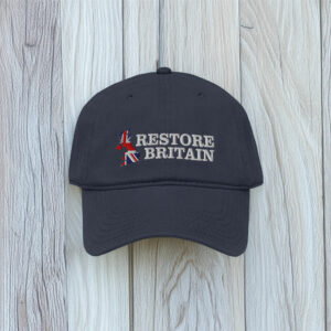 British Flag Politics Party Hat UK Restore Britain Cap
