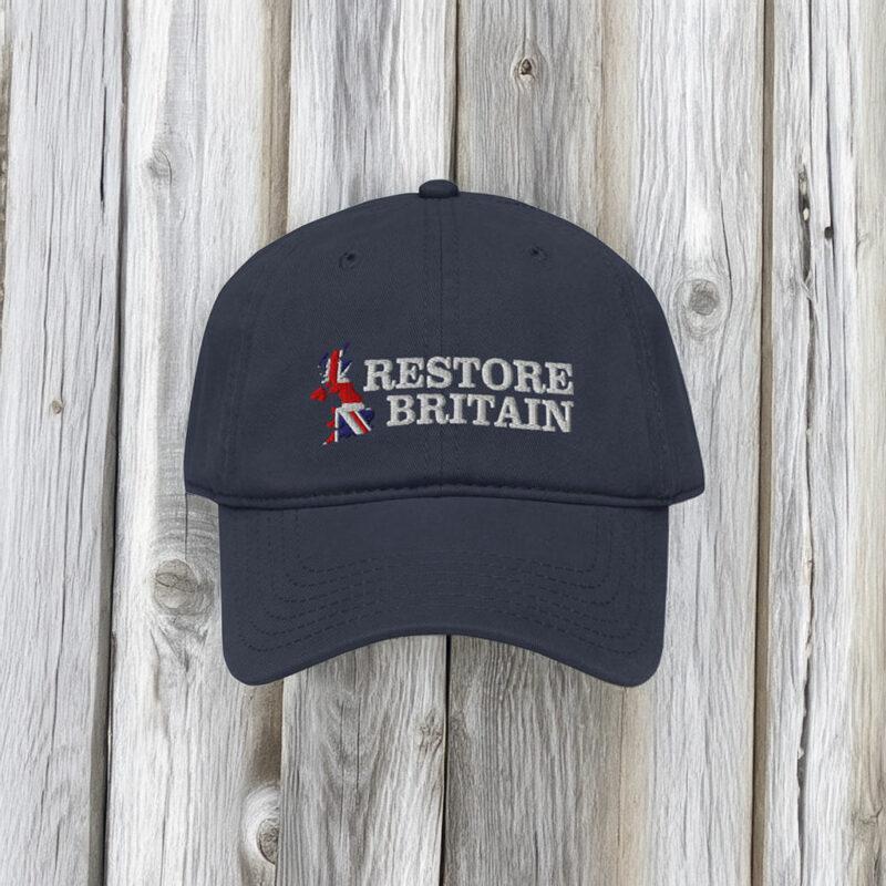 British Flag Politics Party Hat UK Restore Britain Cap
