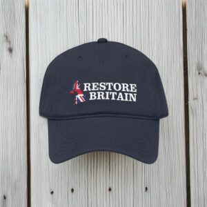 British Flag Politics Party UK Hat GB Restore Britain Cap