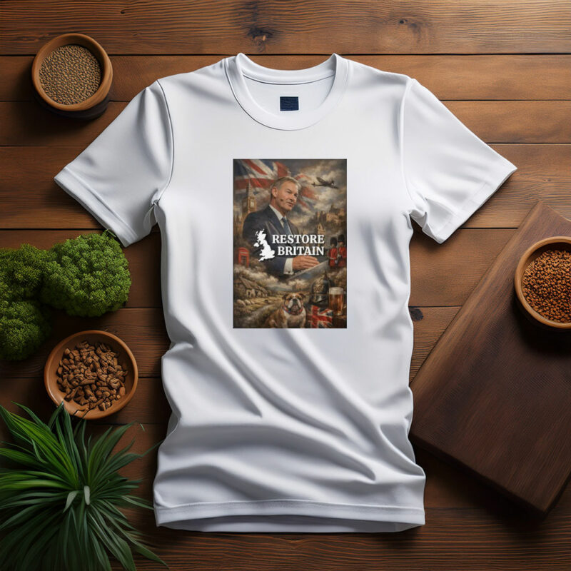 British Icons, Restore Britain Montage T-Shirt