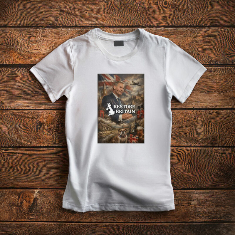 British Icons, Restore Britain Montage T-Shirt