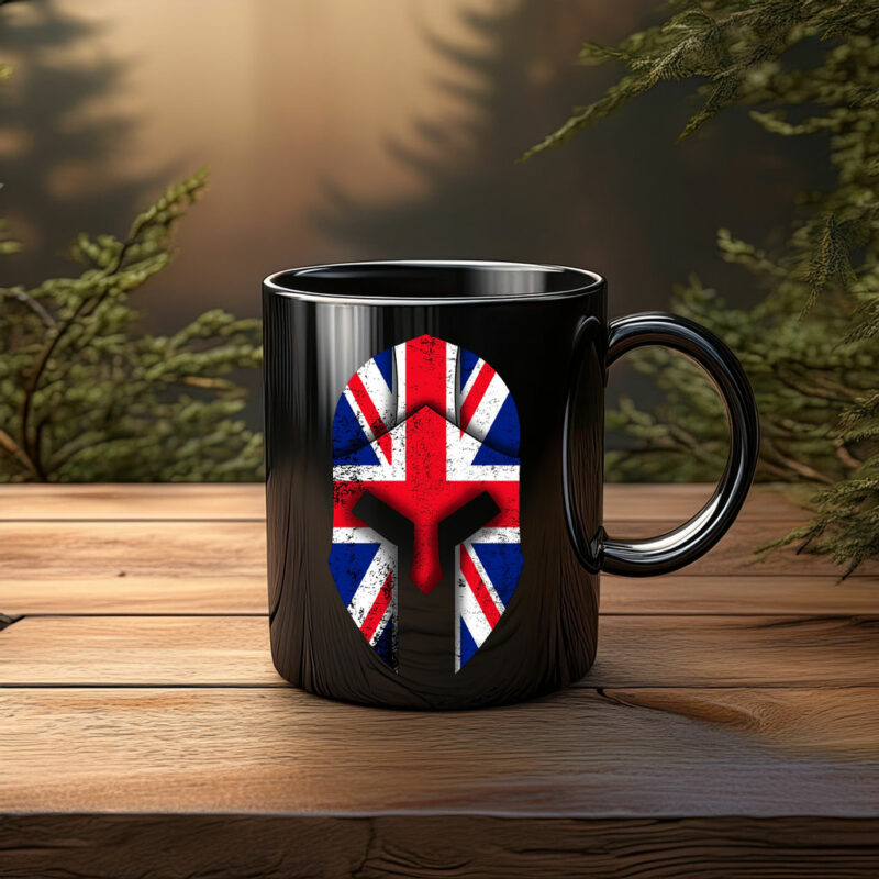 British Spartan Helmet Mug – Warrior Style Coffee Cup