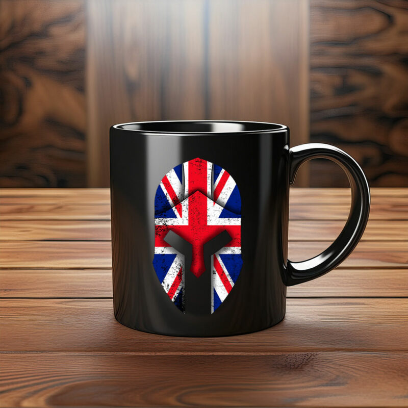 British Spartan Helmet Mug – Warrior Style Coffee Cup