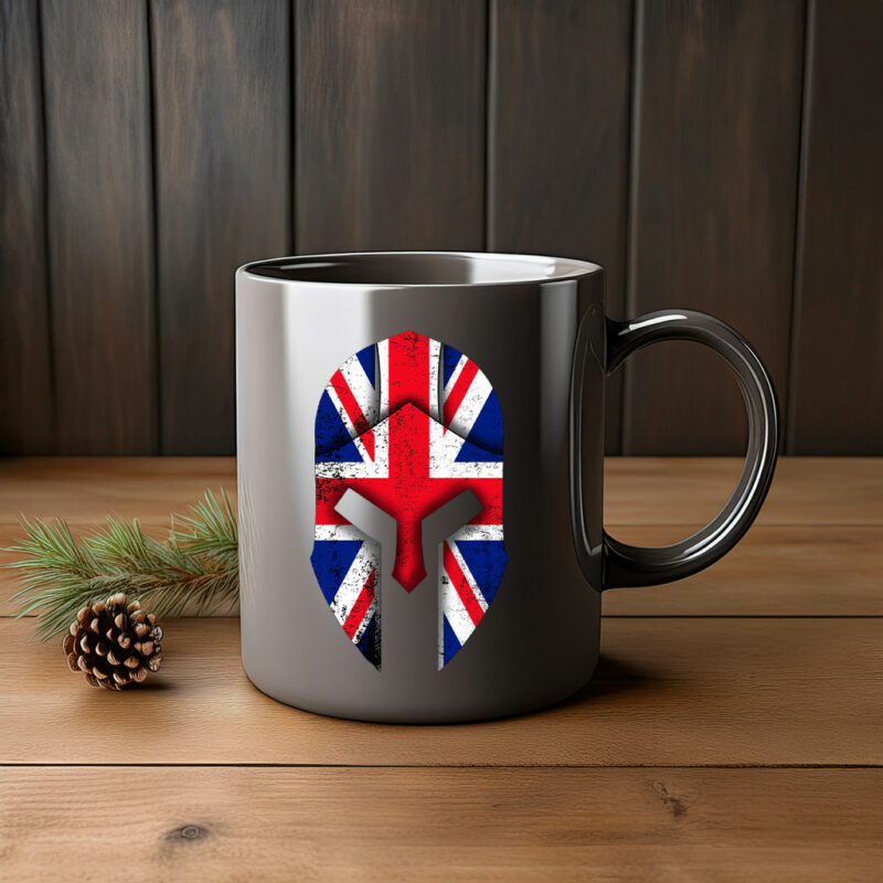 British Spartan Helmet Mug – Warrior Style Coffee Cup
