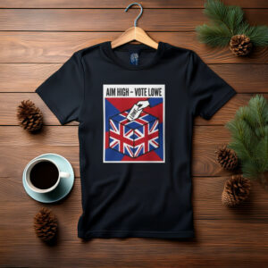 British Union Jack Ballot Box Aim High Vote Lowe T-Shirt