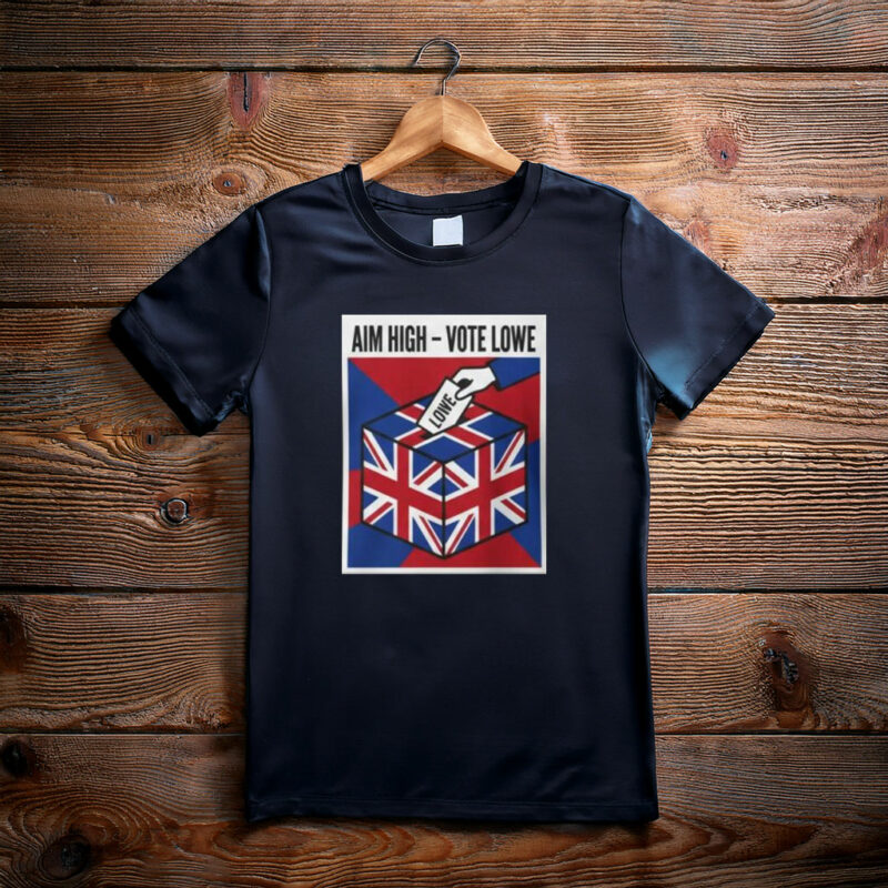 British Union Jack Ballot Box Aim High Vote Lowe T-Shirt
