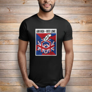 British Union Jack Ballot Box Aim High Vote Lowe T-Shirt