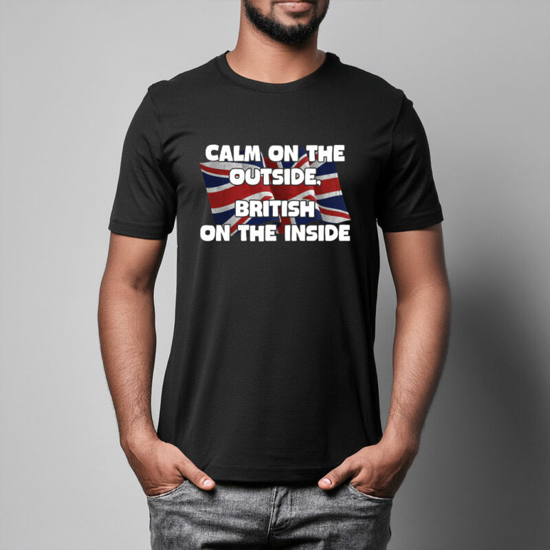 Calm On The Outside Patriotic T Shirt