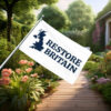 Classic Blue Restore Britain Outline Flag