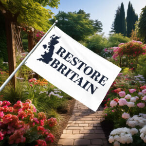 Classic Restore Britain Navy Map Flag