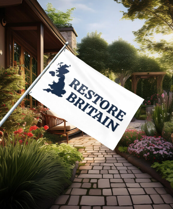 Clean Restore Britain Minimal Map Flag