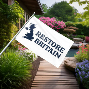 Clean Restore Britain Minimal Map Flag