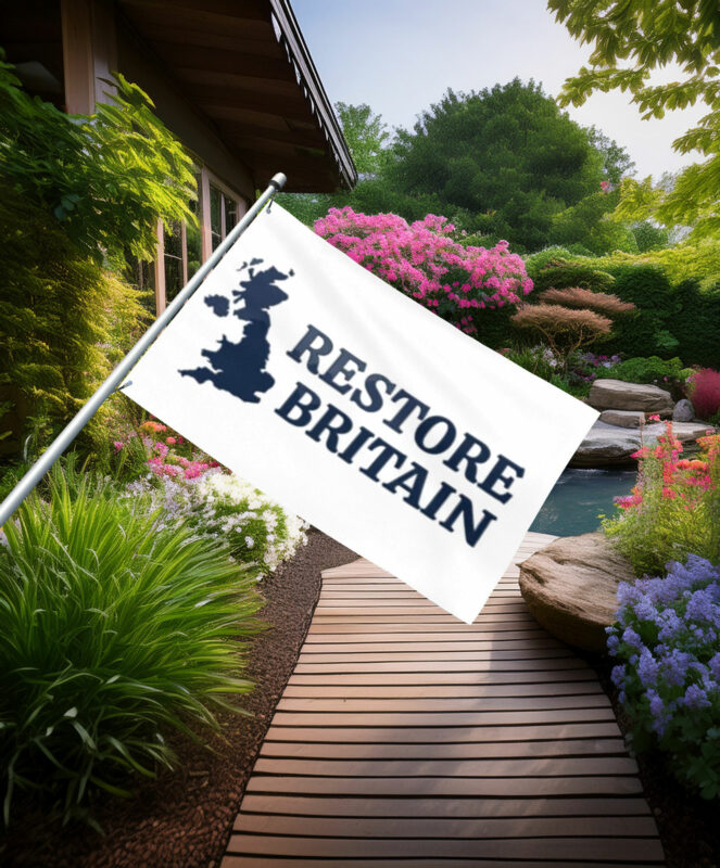 Clean Restore Britain Minimal Map Flag