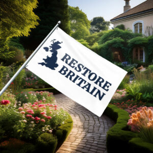 Clean Restore Britain Minimal Map Flag