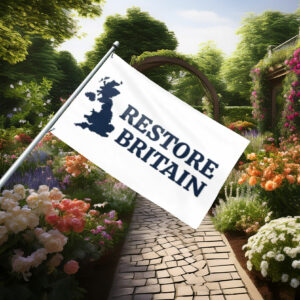 Clean Restore Britain Minimal Map Flag