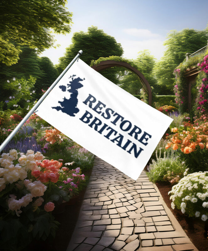 Clean Restore Britain Minimal Map Flag